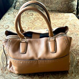 Cole Haan cognac brown leather bag